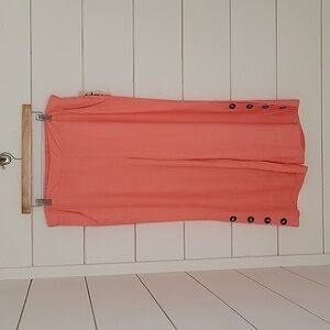 NWT Nanette by Nanette Lepore large pink/peach linen blend pants